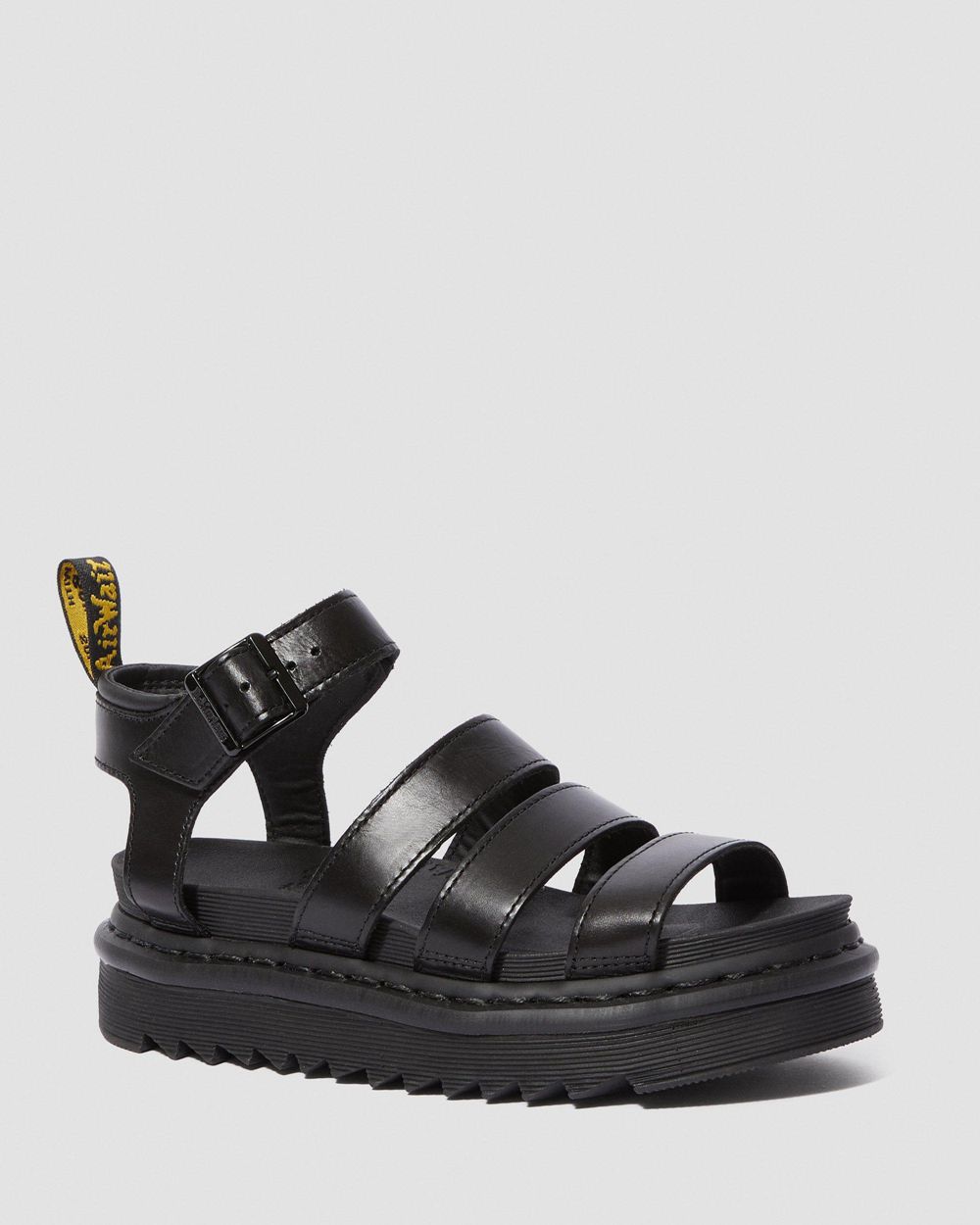 Dr Martens Blaire Brando Kožené Sandále Gladiator Damske ( Čierne ) SK 426-ZKFDUX